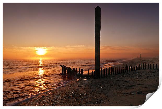 Caister Sunrise Print by Stephen Mole