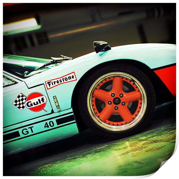 GT 40 Print by James Rowland