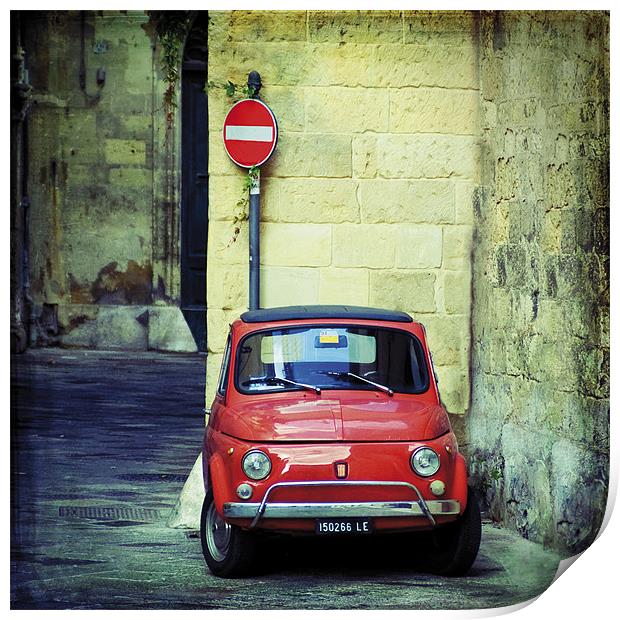 Baby Fiat Print by James Rowland