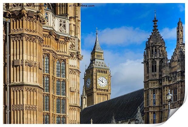  Palace of Westminster Print by James Rowland