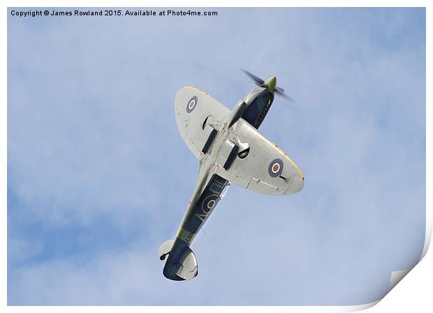 The Grace Spitfire Print by James Rowland