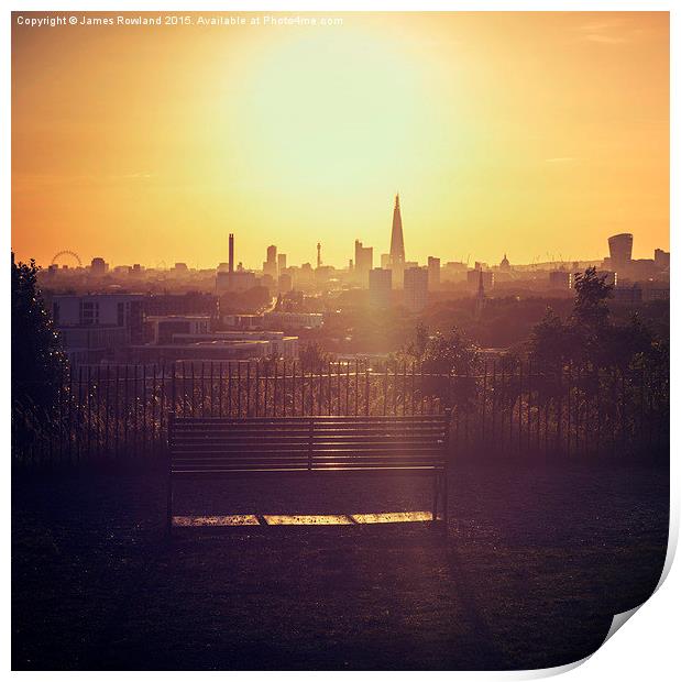  View Over London Print by James Rowland