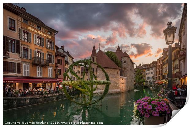 Annecy, France Print by James Rowland