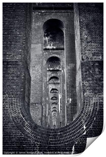 Balcombe Viaduct Bricks Print by James Rowland