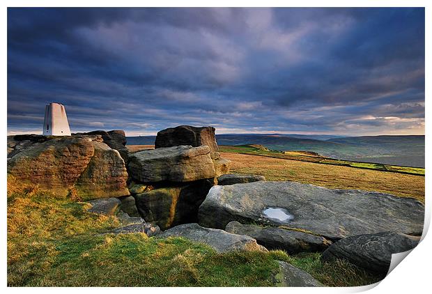 Trigg Point. The Great Bridestones. Print by Martin Appleby