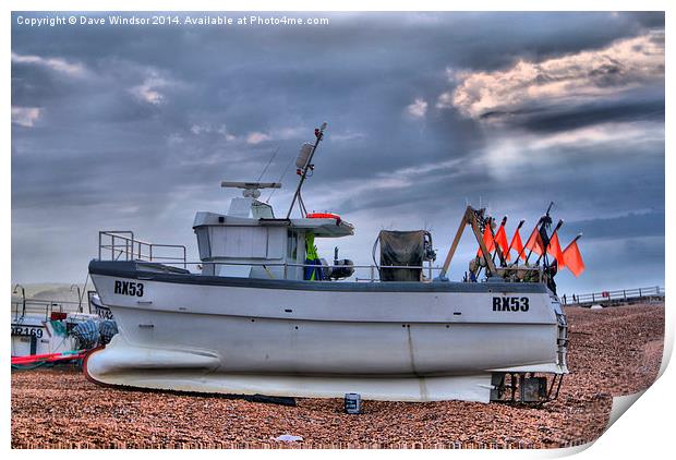  RX53 Fishing boat Print by Dave Windsor