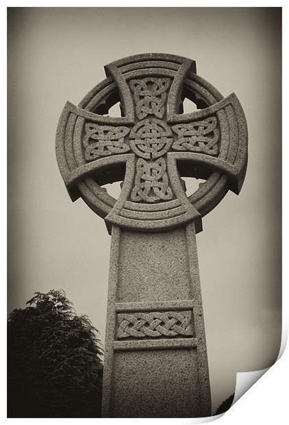 Stone Cross Print by Dave Windsor