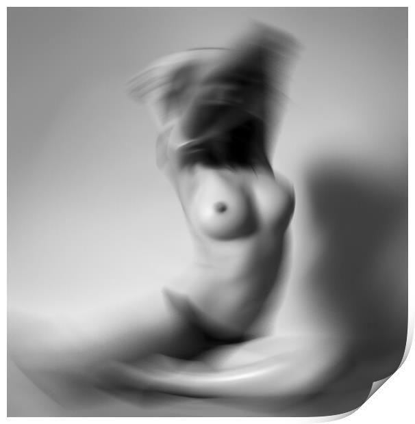 Abstract Nude Print by Amy Rogers