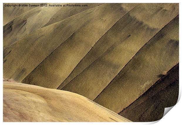Desert Lines Print by Mike Dawson