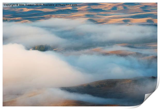 Palouse Morning Mist Print by Mike Dawson