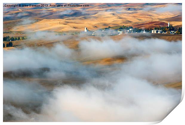Steptoe Fog Clearing Print by Mike Dawson
