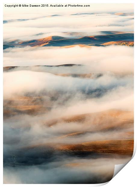 Palouse Fog Clears Print by Mike Dawson