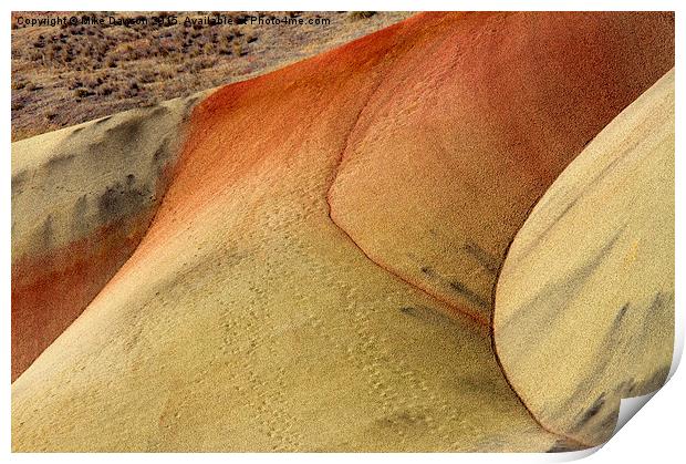 Desert Textures Print by Mike Dawson
