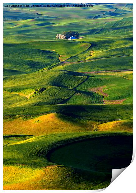 Patterns of the Palouse Print by Mike Dawson