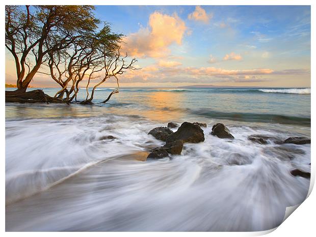 Sunset Tides Print by Mike Dawson