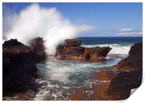 The Sea Erupts Print by Mike Dawson