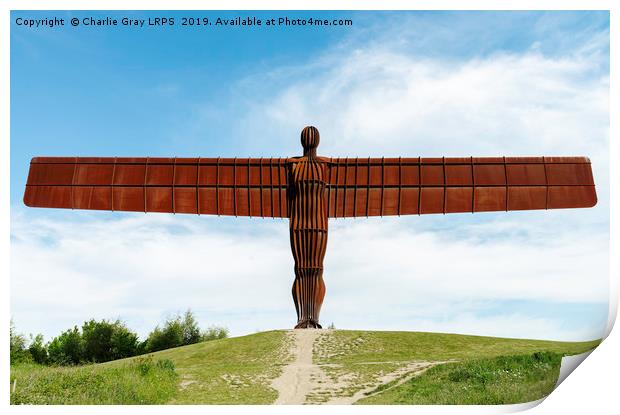 Angel of the North Print by Charlie Gray LRPS