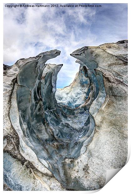 Franz-Josef Glacier Print by Andreas Hartmann