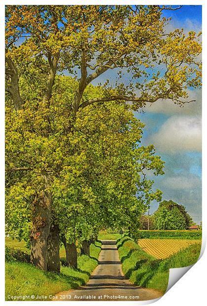 Sweetbriar Lane, Edgefield Print by Julie Coe