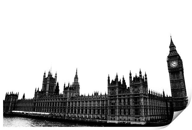 Parliament Print by Steven Day