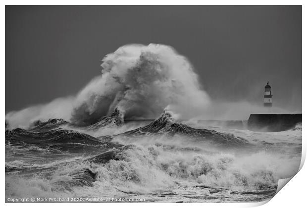Stormy Sea Print by Mark Pritchard