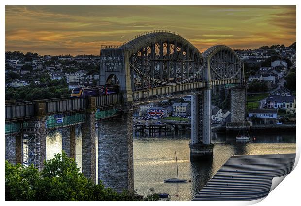 The Royal Albert Bridge Print by Rob Hawkins