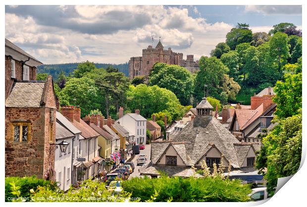 Dunster Village Print by Rob Hawkins