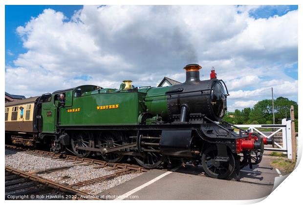 Large Prairie at Williton Crossing Print by Rob Hawkins