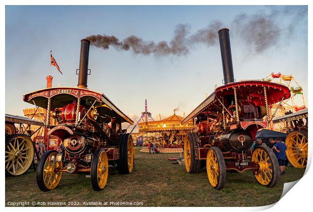 Steaming at the Fair Print by Rob Hawkins