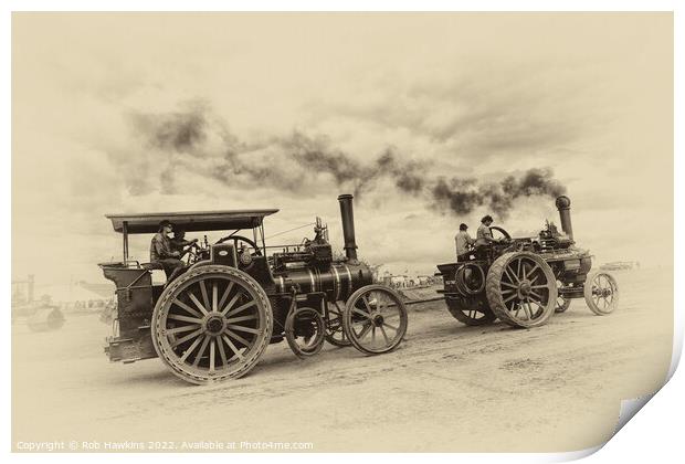 Antique Traction  Print by Rob Hawkins