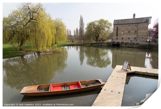 Cambridge Mill Pond Print by Rob Hawkins