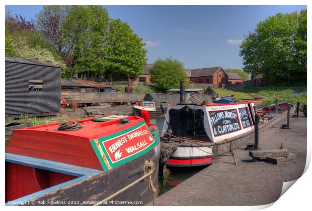 Narrowboats of the Black Country  Print by Rob Hawkins