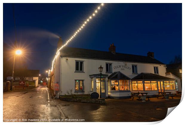 Culm Valley Nights Print by Rob Hawkins