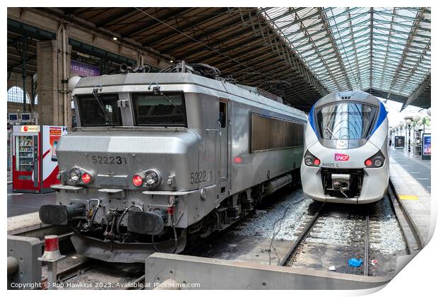 Paris Gare D'Lest electrics  Print by Rob Hawkins