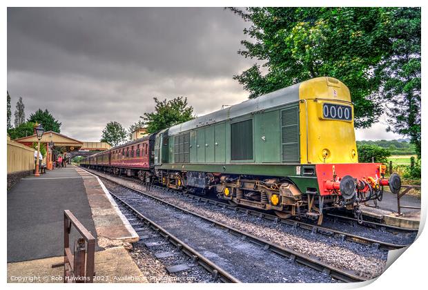 Class 20 at Toddington Print by Rob Hawkins