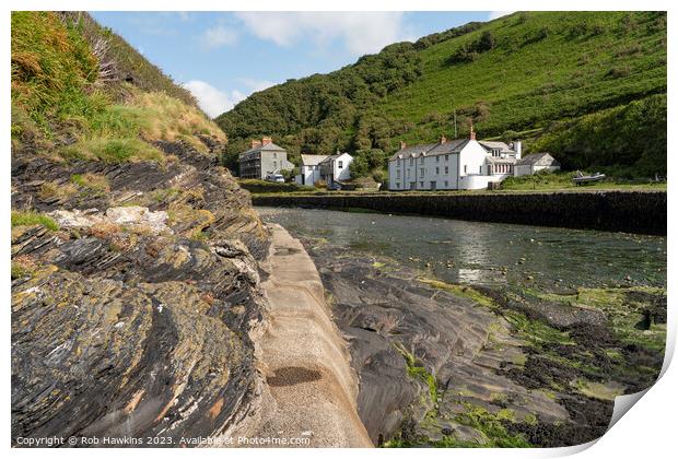 Boscastle Geology Print by Rob Hawkins