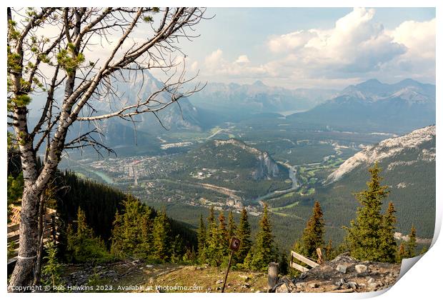 Banff Mountain Vista  Print by Rob Hawkins