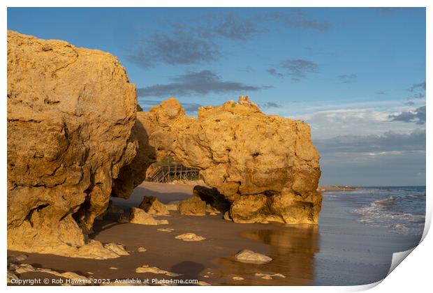 Oura Beach Arch  Print by Rob Hawkins