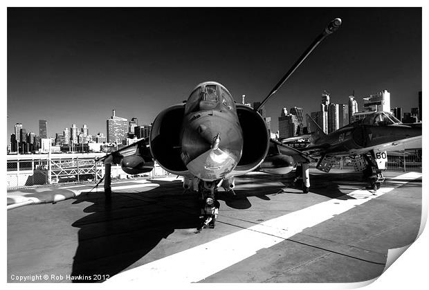 Jet in the City Print by Rob Hawkins