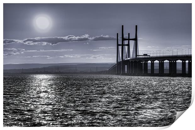 Severn Blues Print by Rob Hawkins