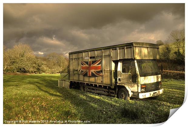 British Cargo Print by Rob Hawkins