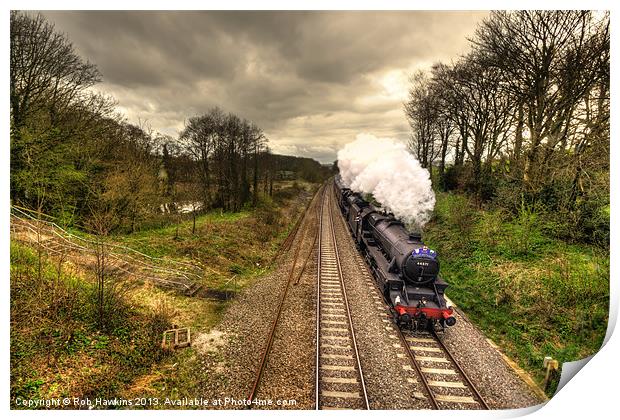 Storming the Bank Print by Rob Hawkins