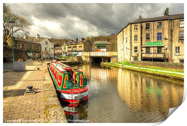 Todmorden Wharf Print by Rob Hawkins