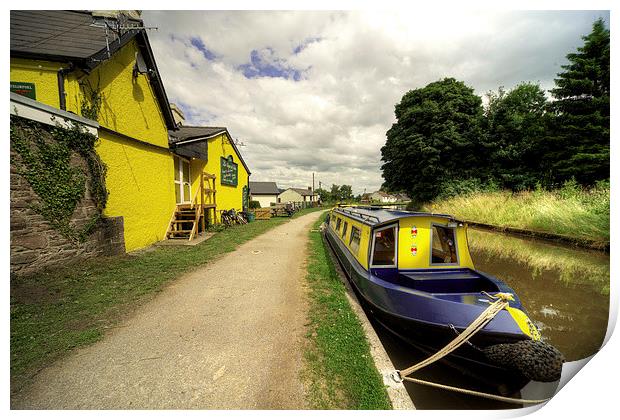 The Wharf at Gilwern Print by Rob Hawkins