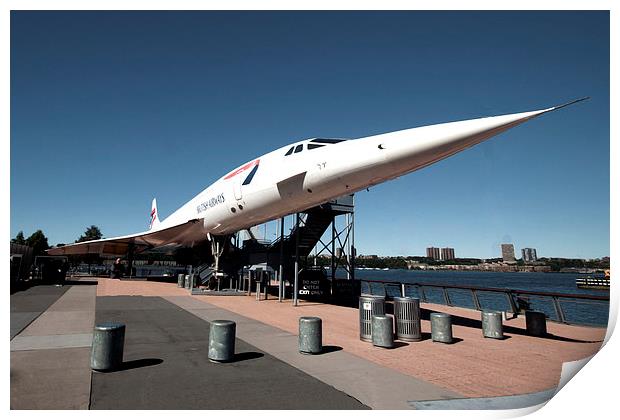 Concorde Print by Rob Hawkins