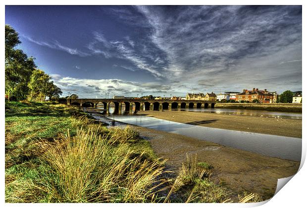 Barnstaple Bridge Print by Rob Hawkins