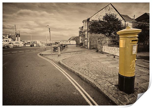 Golden Post Print by Rob Hawkins