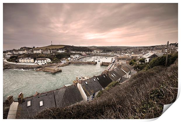 Porthleven Harbour Print by Rob Hawkins