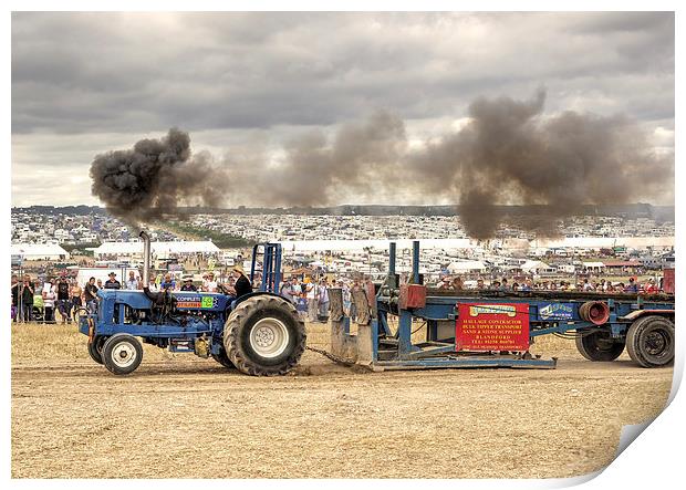 Tractor Pull Print by Rob Hawkins