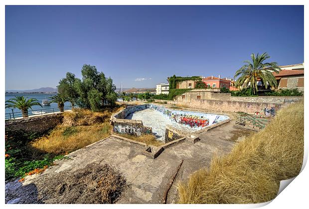 Derelict Pool Print by Rob Hawkins